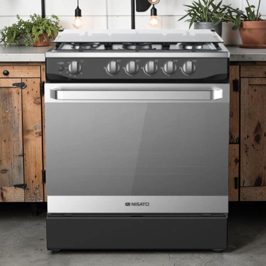 Estufa Nisato 30" / 5 Quemadores / Air Fryer / Negro - Nisato - Titan.com.pa - 116000187105