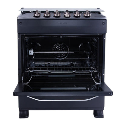 Estufa Nisato de 30" / 5 Quemadores / Negra - Acero Inoxidable - Nisato - Titan.com.pa - 115100538909