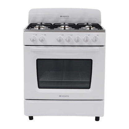 Estufa Nisato de 30" / 6 Quemadores / Blanca - Nisato - Titan.com.pa - 115200802108
