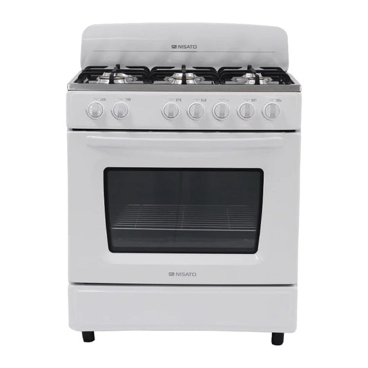 Estufa Nisato de 30" / 6 Quemadores / Blanca - Nisato - Titan.com.pa - 115200802108