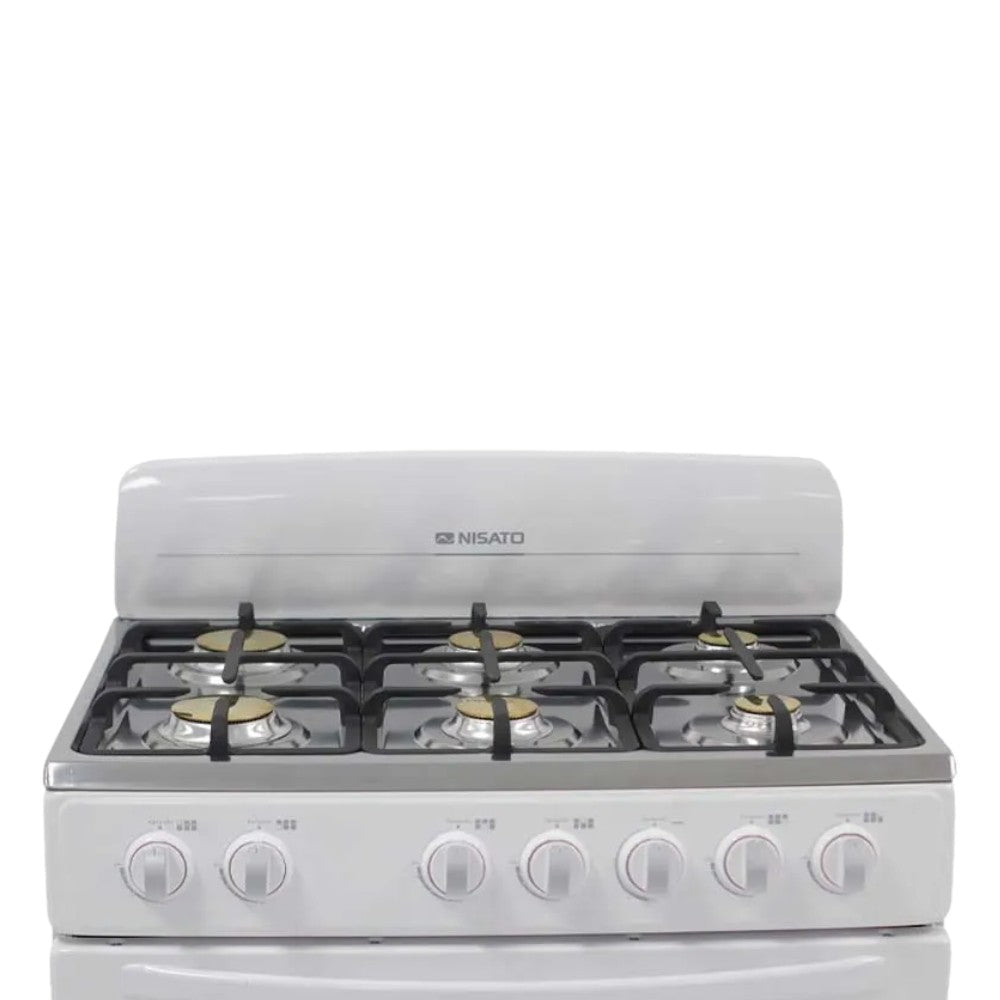 Estufa Nisato de 30" / 6 Quemadores / Blanca - Nisato - Titan.com.pa - 115200802108