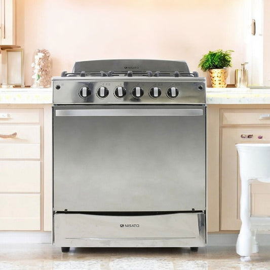Estufa Nisato de 5 Quemadores / 30" / Acero Inoxidable - Nisato - Titan.com.pa - 115100532501