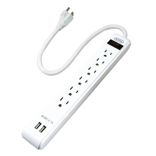 Extensión Eléctrica Best Value Con 2 Salidas USB de 6"