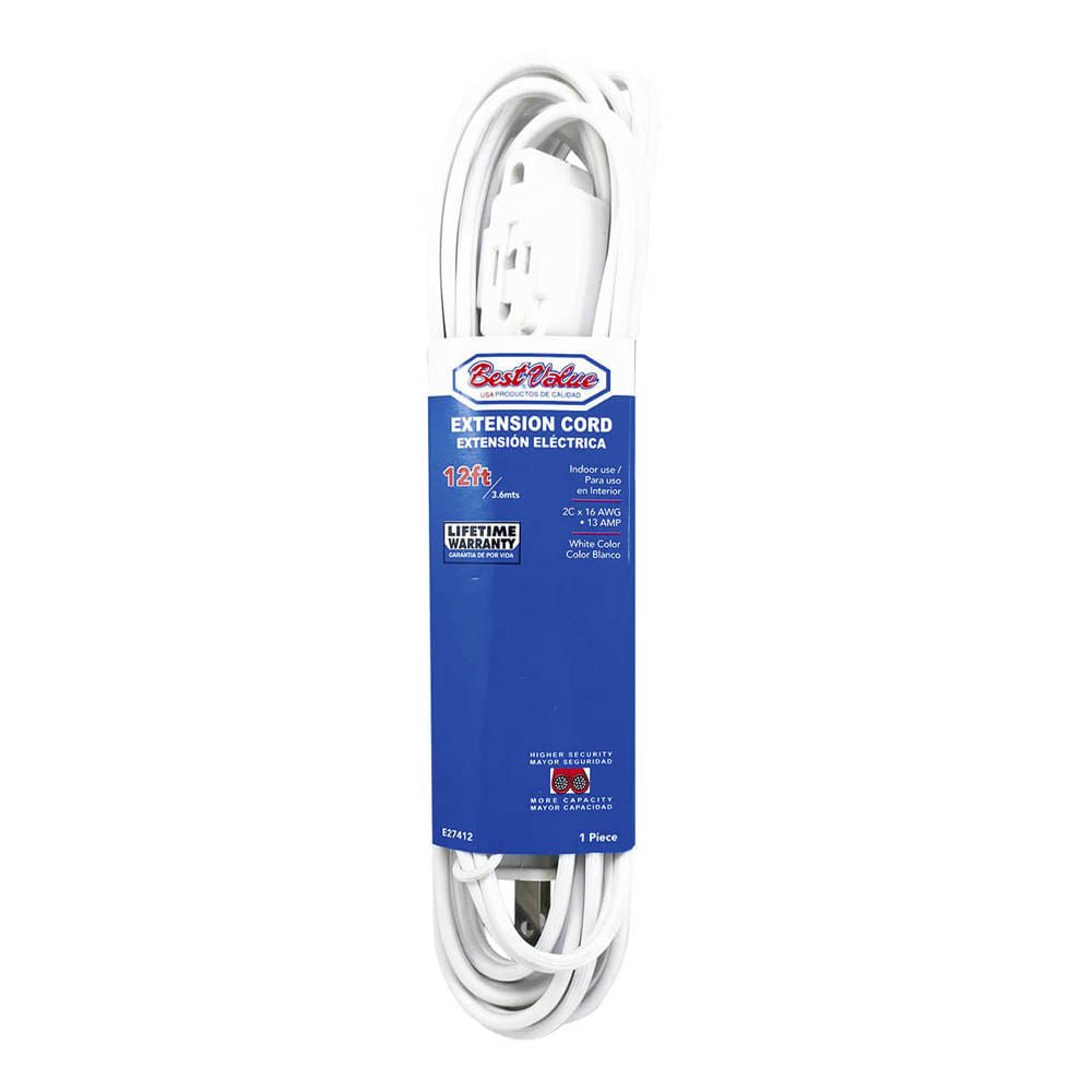 Extensión Eléctrica Best Value de 12 Pies