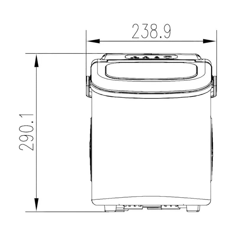 Fabricador de Hielo Drija de 12Kg Negro - Drija - Titan.com.pa - 735745673539