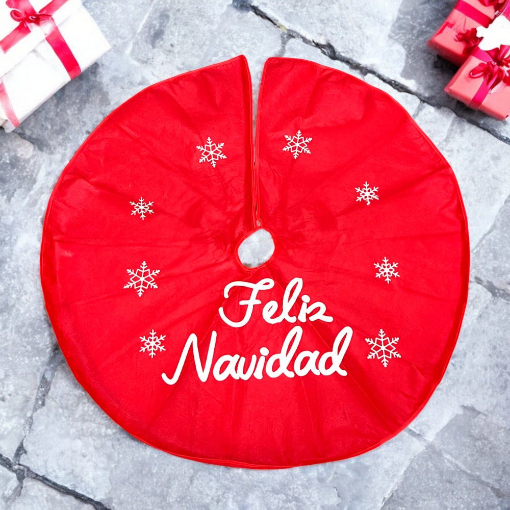 Falda Navideña Para Árbol Rojo - Miro Christmas - Titan.com.pa - 7450206138992