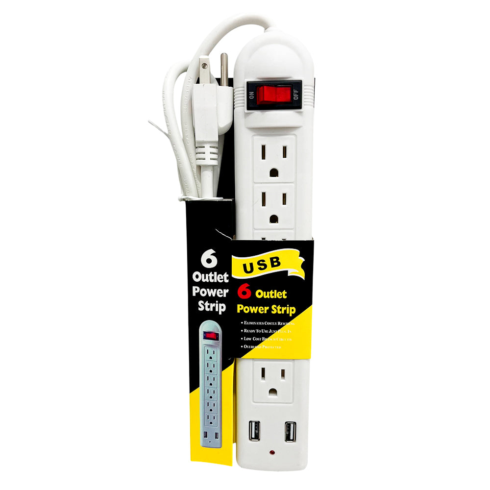 Regleta Home Elegance 6 Salidas USB 1800 W CMJ-390581 | Titán Panamá