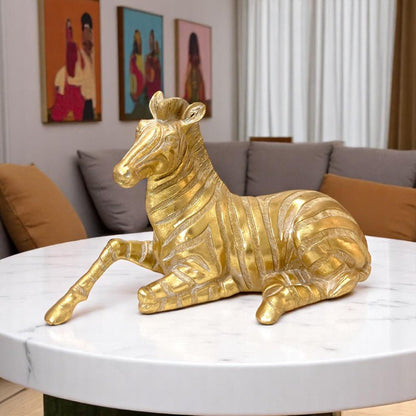 Figura Decorativa Cebra Essential Decor – Dorada - Essential Decor - Titan.com.pa - 068296138760
