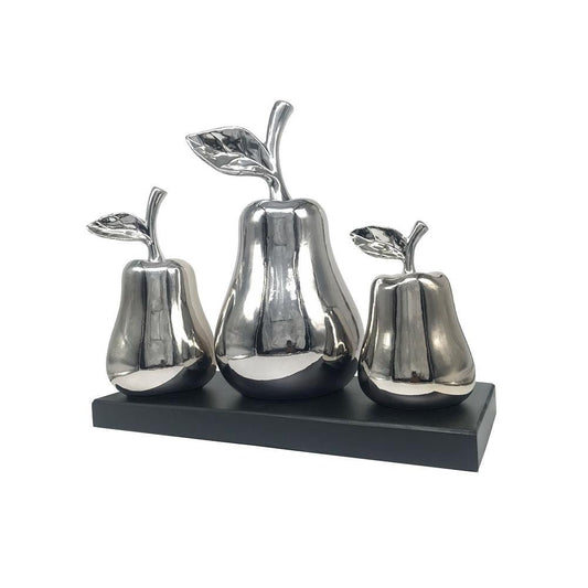 Figuras Decorativas Montefiori Pera de Cerámica 3 Piezas