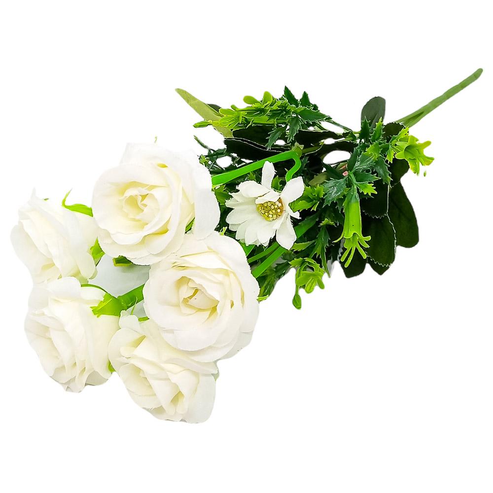 Flor Decorativa 5 Rosas Home Elegance - Surtido