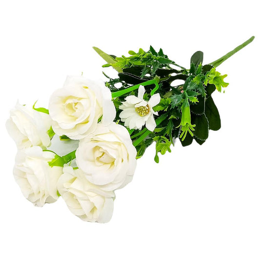 Flor Decorativa 5 Rosas Home Elegance - Surtido