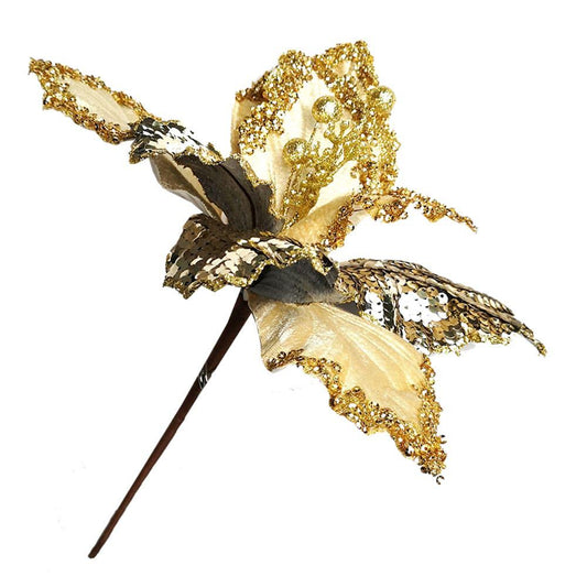 Flor Navideña Montefiori Christmas 27 cm