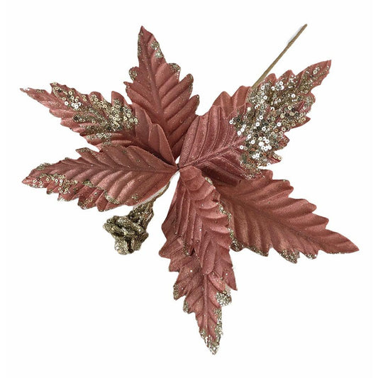 Flor Navideña Montefiori Christmas Poinsettia 28 cm