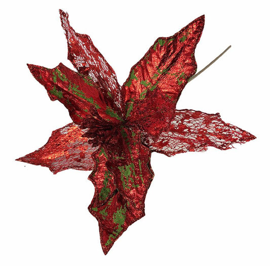 Flor Navideña Montefiori Christmas Poinsettia 29 cm x 50 cm