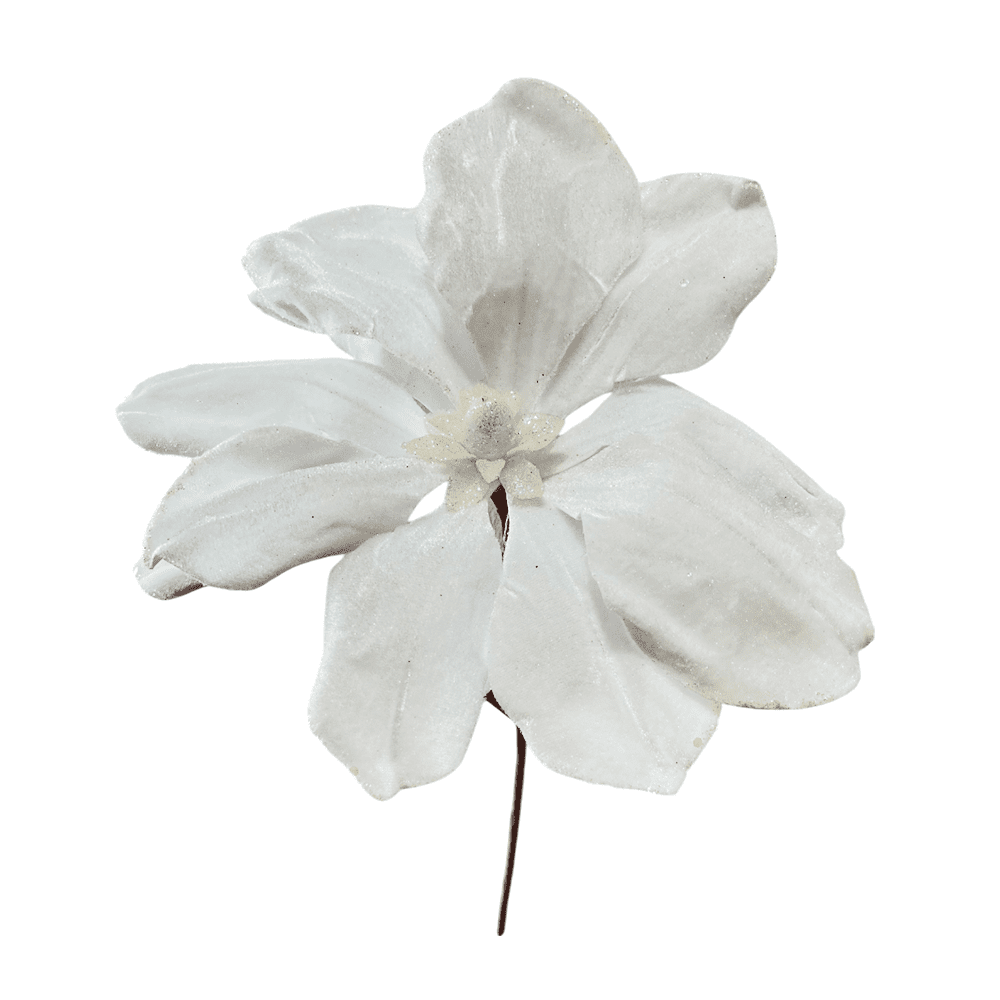 Flor Navideña Poinsettia / 30 cm / Blanca / Montefiori Christmas - Montefiori Christmas - Titan.com.pa - 7453121014679