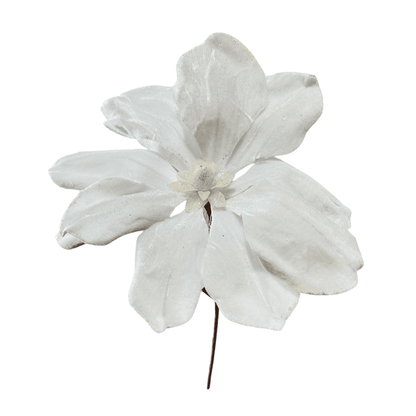 Flor Navideña Poinsettia / 30 cm / Blanca / Montefiori Christmas - Montefiori Christmas - Titan.com.pa - 7453121014679