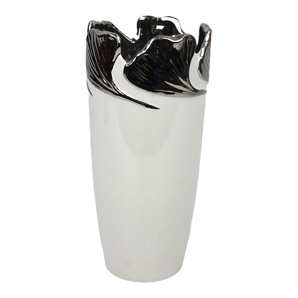 Florero Concepts Decorativo 14 cm x 14 cm x 30 cm - Blanco
