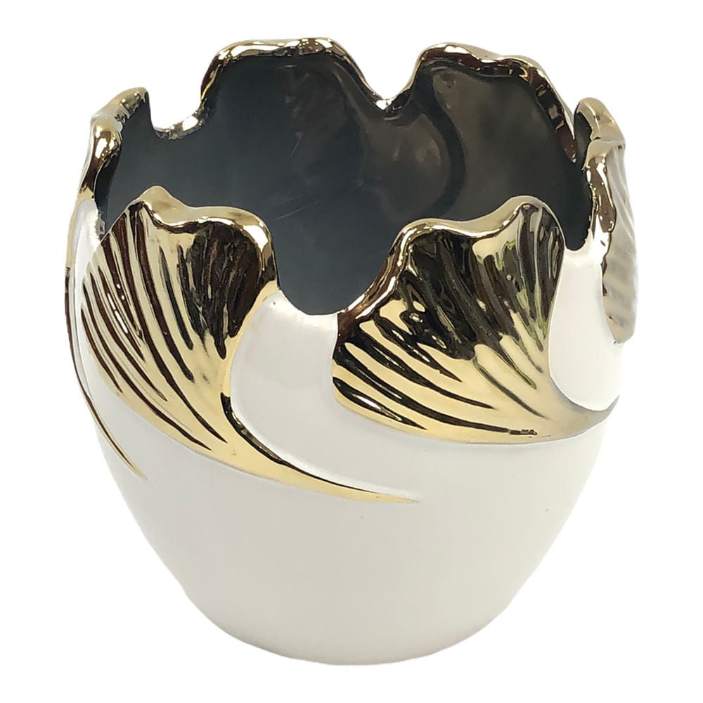 Florero Decorativo Concepts de Ceramica 14 cm x 14 cm - Blanco