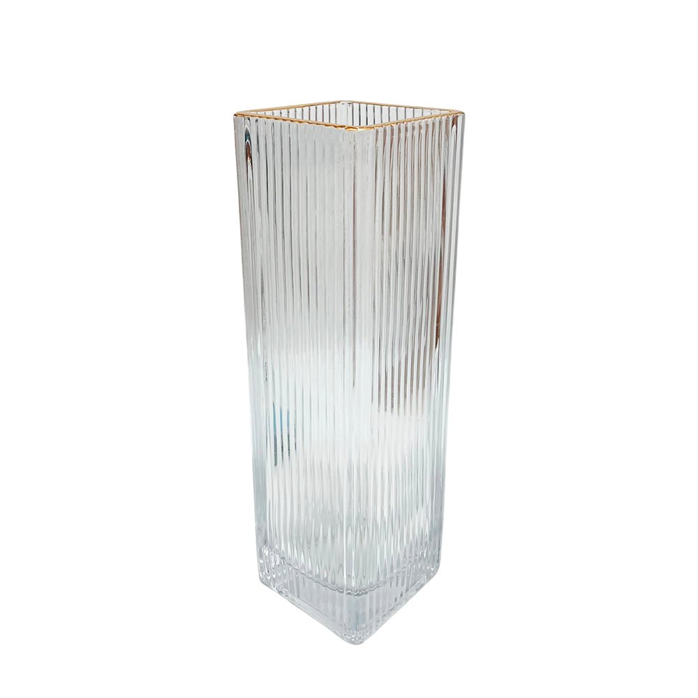 Florero Decorativo de Vidrio Clear Home Elegance - 24 cm - Home Elegance - Titan.com.pa - 2100000810093