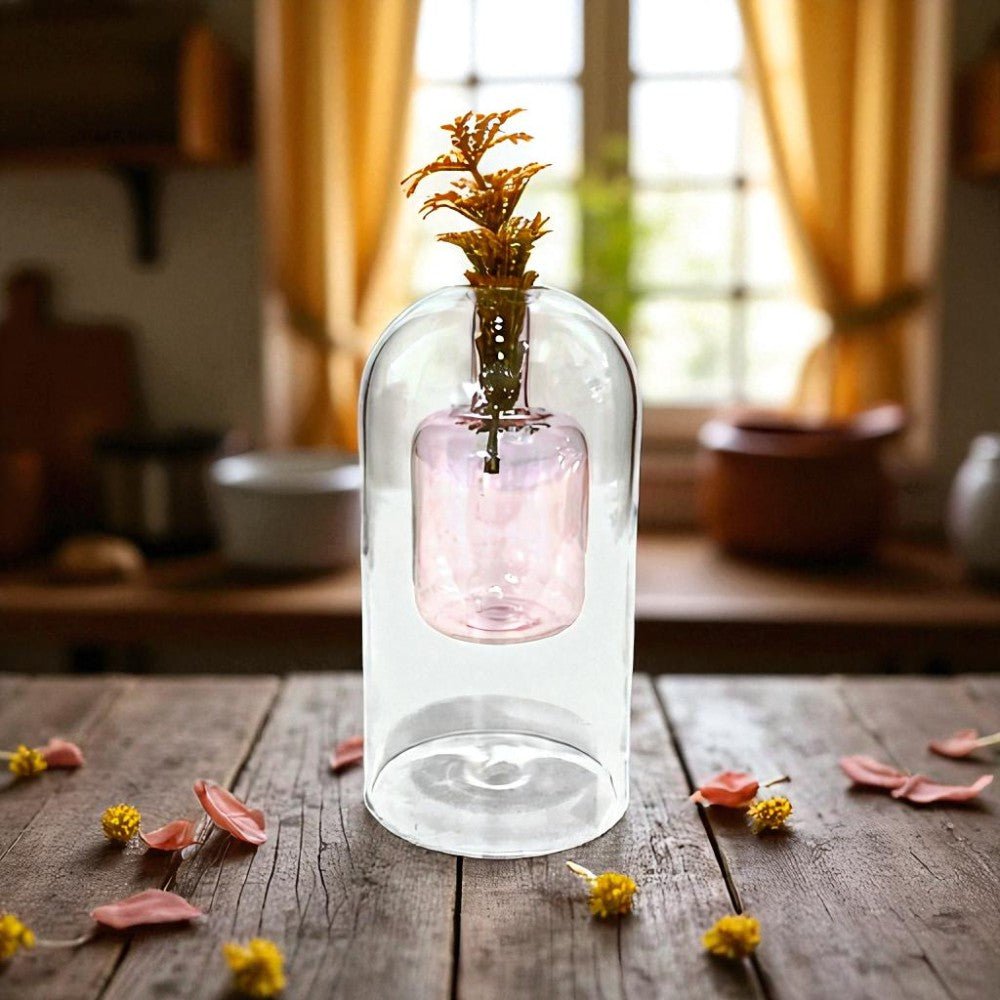 Florero Decorativo Home Elegance de Vidrio / Lila Claro / 6" x 3" - Home Elegance - Titan.com.pa - 2100000971473