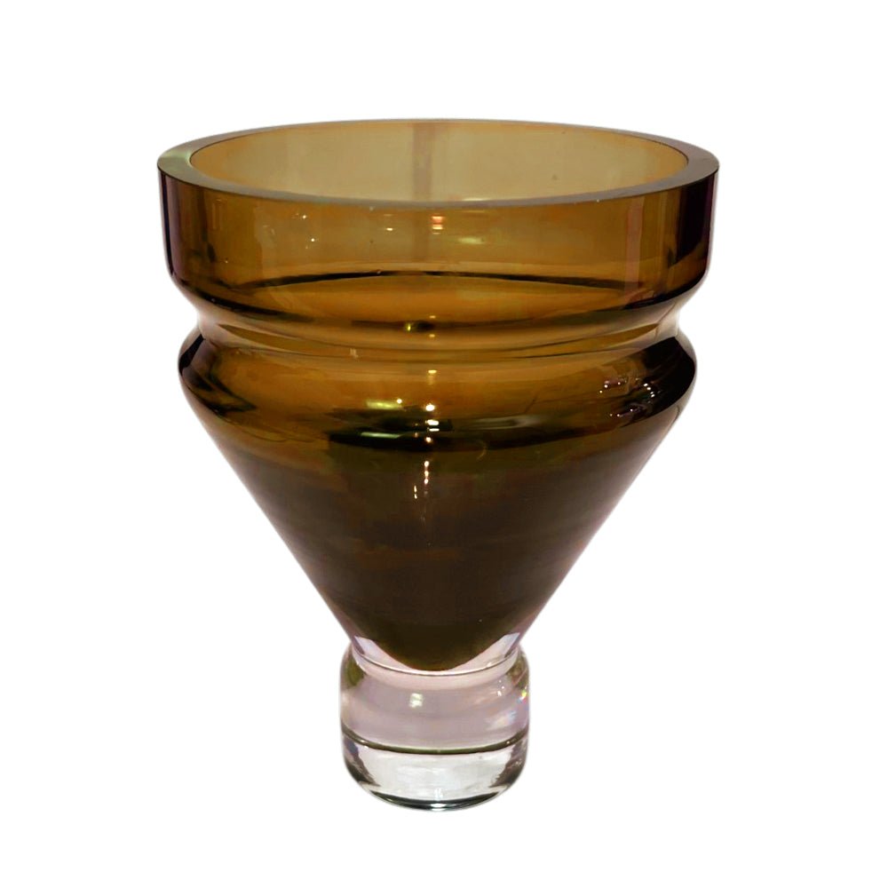 Florero de vidrio decorativo Home Elegance de 15 cm.