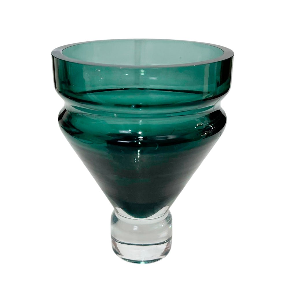 Florero de vidrio decorativo Home Elegance de 15 cm.