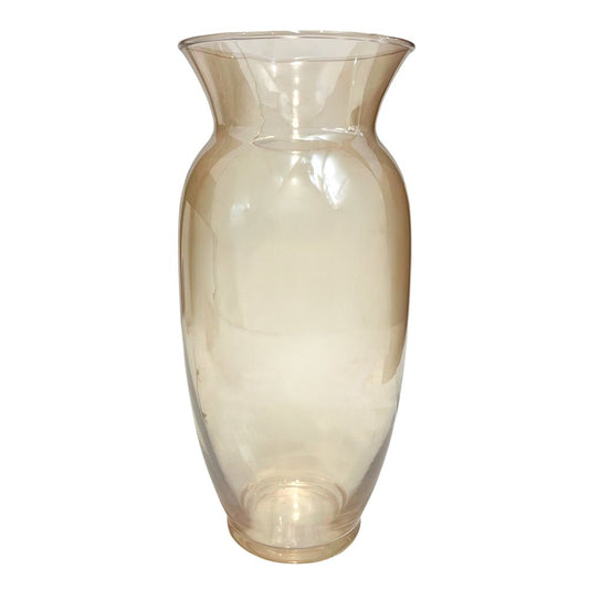 Florero de vidrio decorativo Gold Home Elegance de 25 cm.