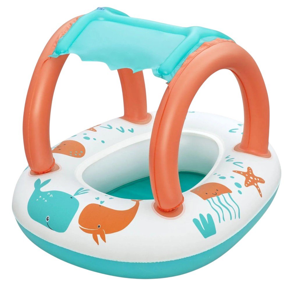 Flotador Bebé Bestway con Sombra / 84 x 67 cm - Best Way - Titan.com.pa - 6941607368510