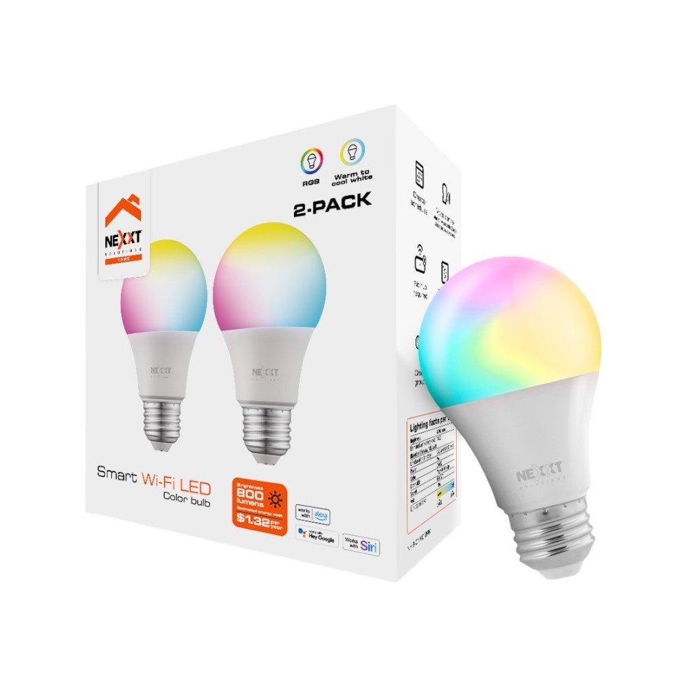 Foco Nexxt Solutions 2 Piezas / Smart Led / Rgb / 110V - Nexxt Solutions - Titan.com.pa - 798303057912
