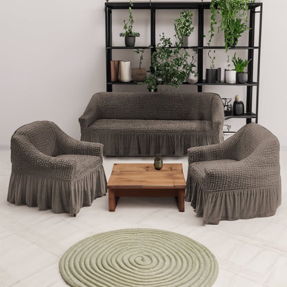 Forro De Sofá Beneli Home Set 3 Piezas Chocolate - Beneli Home - Titan.com.pa - 7453129420199