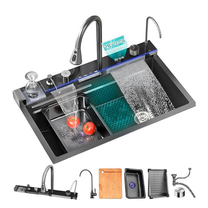 Fregador de Cocina Carbone Multifuncional / Acero Inoxidable - Carbone - Titan.com.pa - 7454402015552