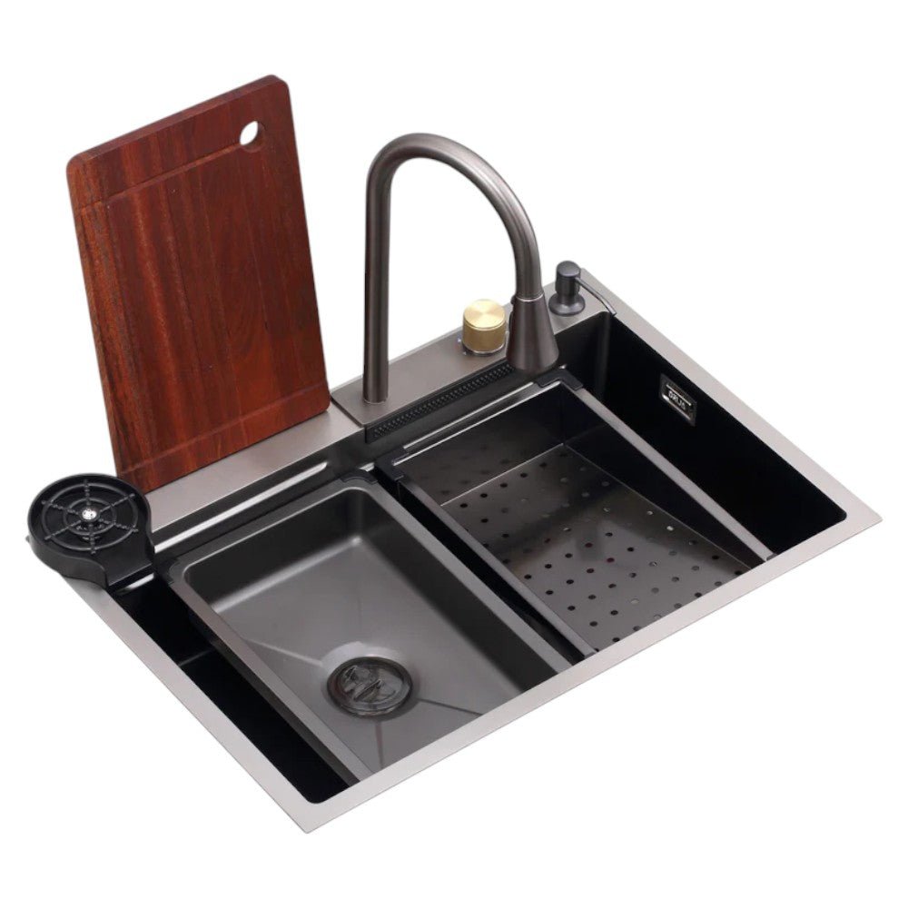 Fregador Multifunción Drija Siena 75 cm / Acero Inoxidable / Con Grifo Tipo Cascada - Drija - Titan.com.pa - 735745673324