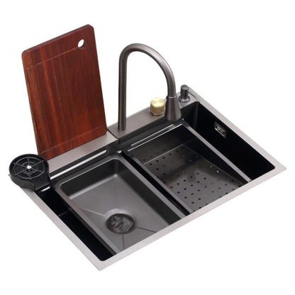 Fregador Multifunción Drija Siena 75 cm / Acero Inoxidable / Con Grifo Tipo Cascada - Drija - Titan.com.pa - 735745673324