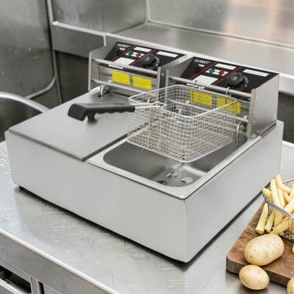 Freidora de Aceite Eléctrica Doble Sankey - Sankey - Titan.com.pa - 7453013517905