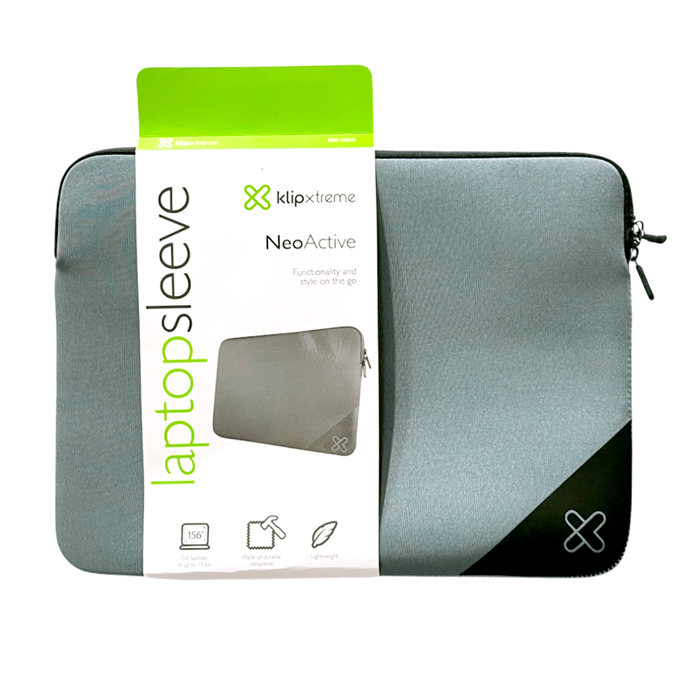 Funda Neo Active P/Laptop Klip Xtreme 15.6” Gris - Klip Xtreme - Titan.com.pa - 798302079861