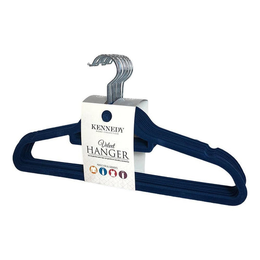 Gancho Para Ropa Kennedy Home de Terciopelo 10 Piezas