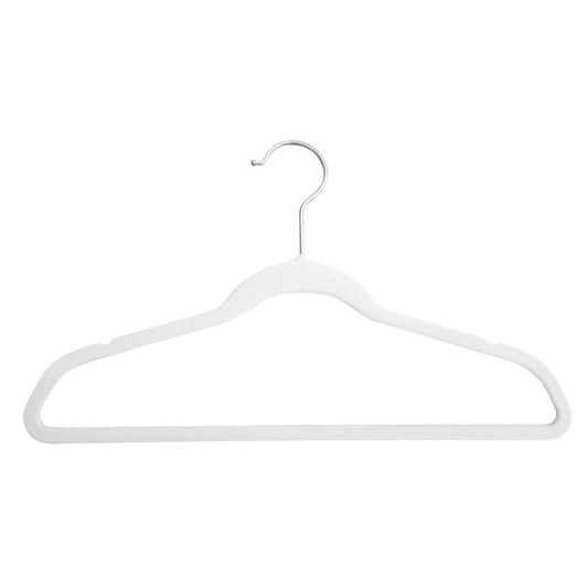 Gancho Ropa Kennedy Home Velvet 10Pza Blanco Infantil