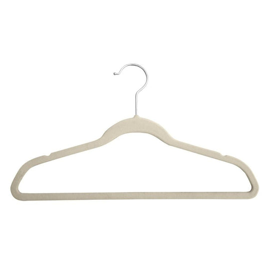 Gancho Ropa Kennedy Home Velvet Beige 10Pza