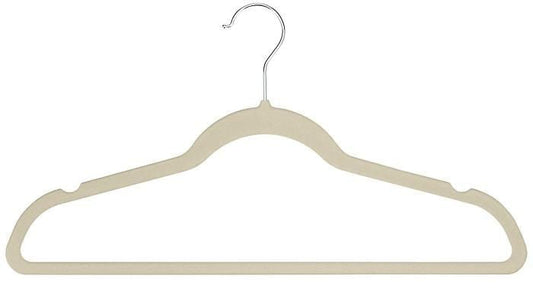 Gancho Ropa Kennedy Home Velvet Blanco 10Pza