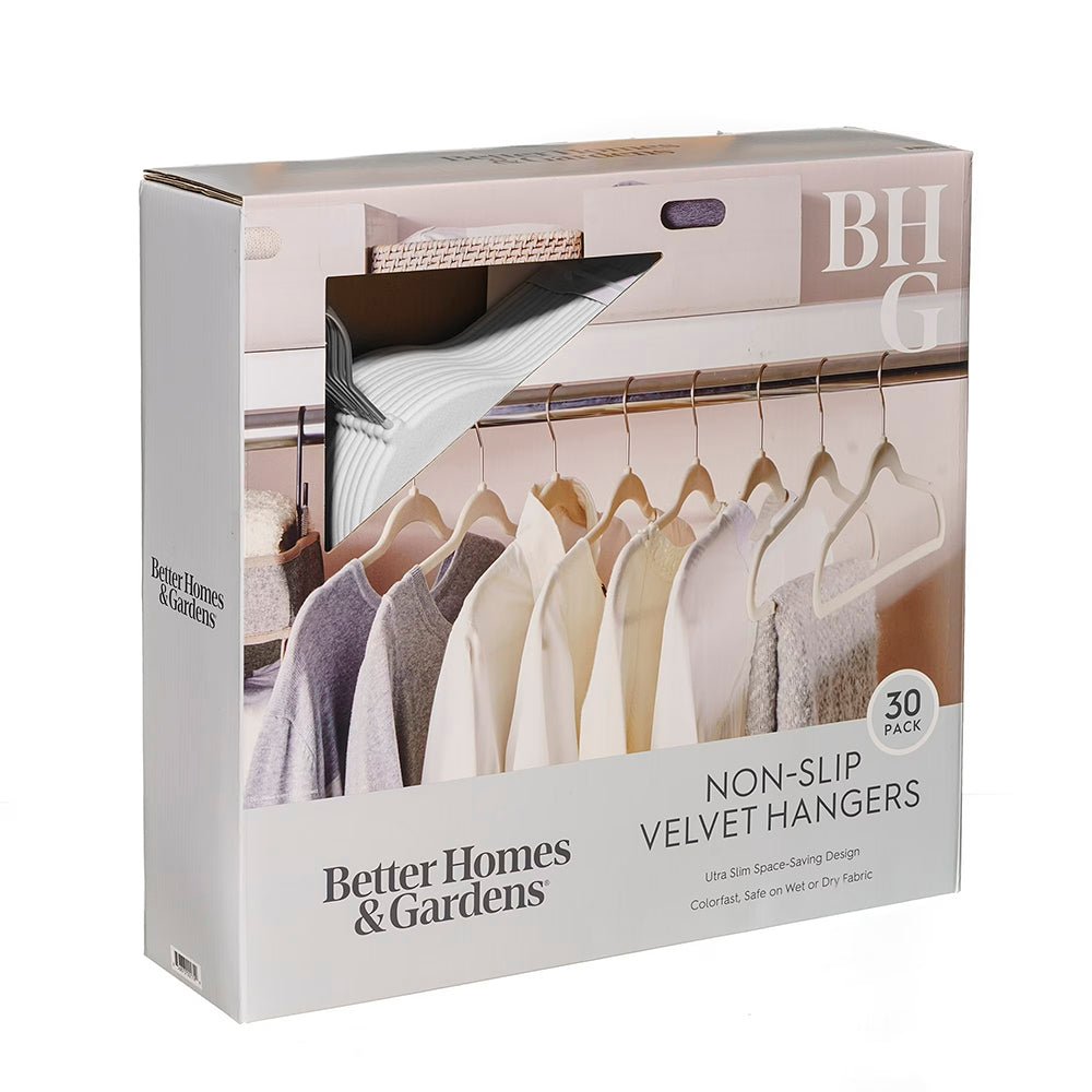 Ganchos de Terciopelo Home Para Ropa de Adulto / Gris / Antideslizantes / 30 Piezas - Home - Titan.com.pa - 2150111189014
