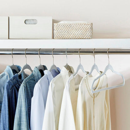 Ganchos de Terciopelo Home Para Ropa de Adulto / Gris / Antideslizantes / 30 Piezas - Home - Titan.com.pa - 2150111189014