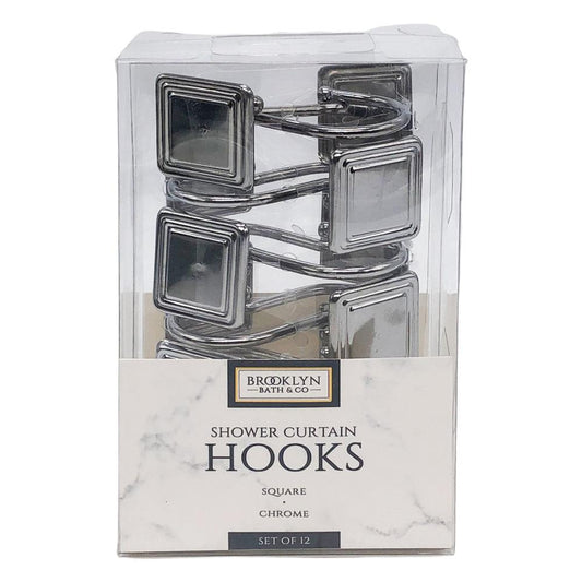 Ganchos Para Cortina de Baño Home Expressions Set de 12 Piezas