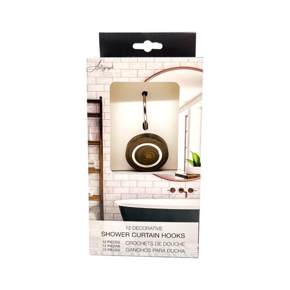 Ganchos Para Cortina De Baño Jc Sales de 12 Piezas