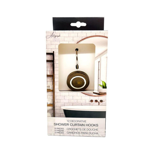 Ganchos Para Cortina De Baño Jc Sales de 12 Piezas
