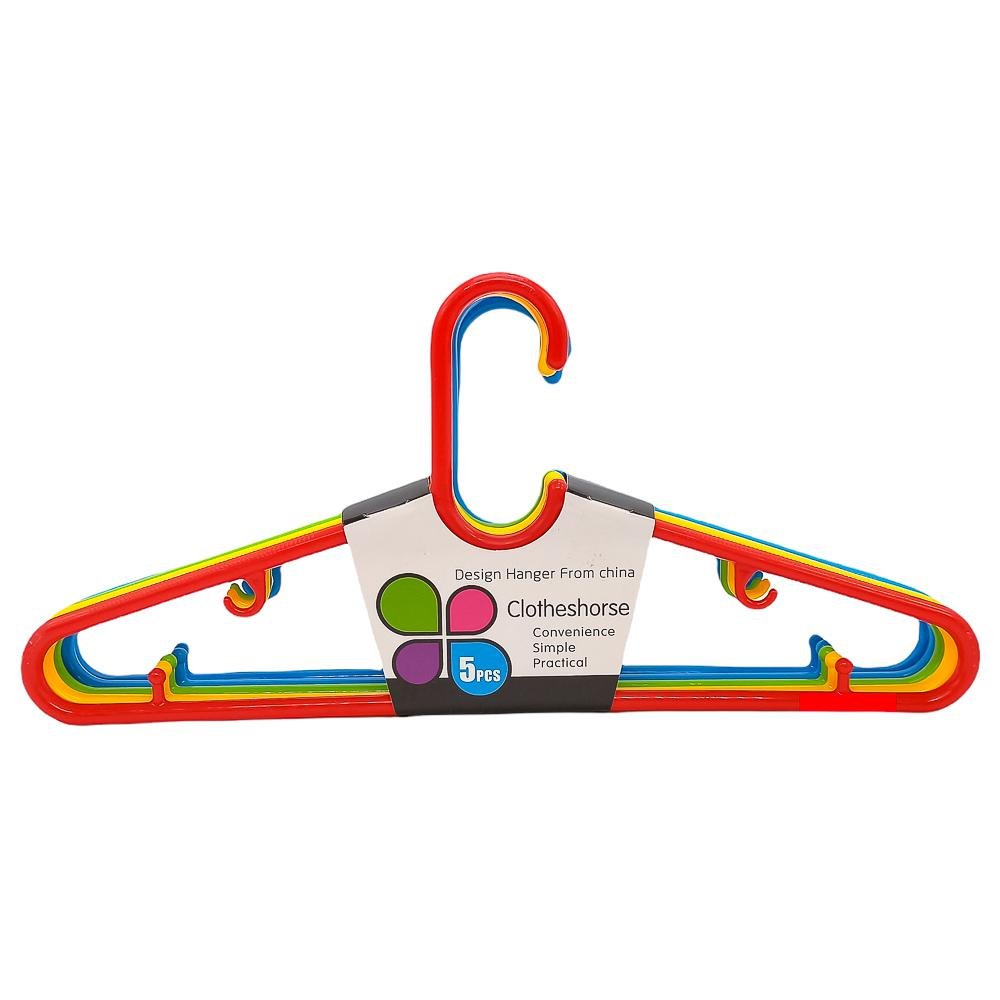 Ganchos Para Ropa Wonder House Plástico 5 Piezas - Surtido