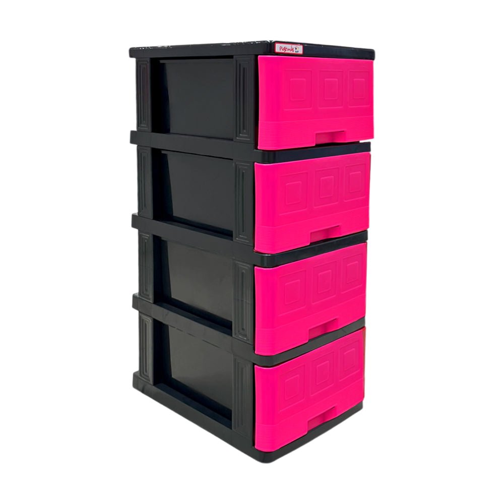 Gavetero Mediano De 4 Gavetas Magenta Plastimas - Plastimas - Titan.com.pa - 792612403422