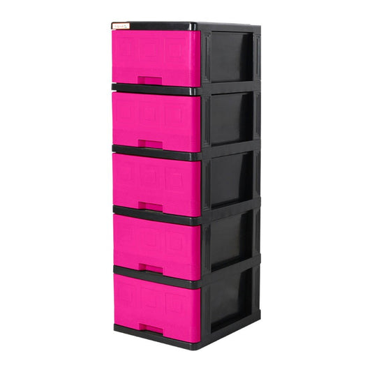 Gavetero Mediano Plastimás 5 Gavetas / Magenta - Plastimas - Titan.com.pa - 792612403248