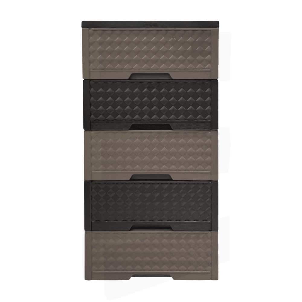 Gavetero Moderno Plastek 5 Gavetas / Plástico / Cafe Combinado - Plastek - Titan.com.pa - 2150110601418