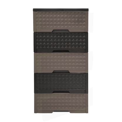 Gavetero Moderno Plastek 5 Gavetas / Plástico / Cafe Combinado - Plastek - Titan.com.pa - 2150110601418