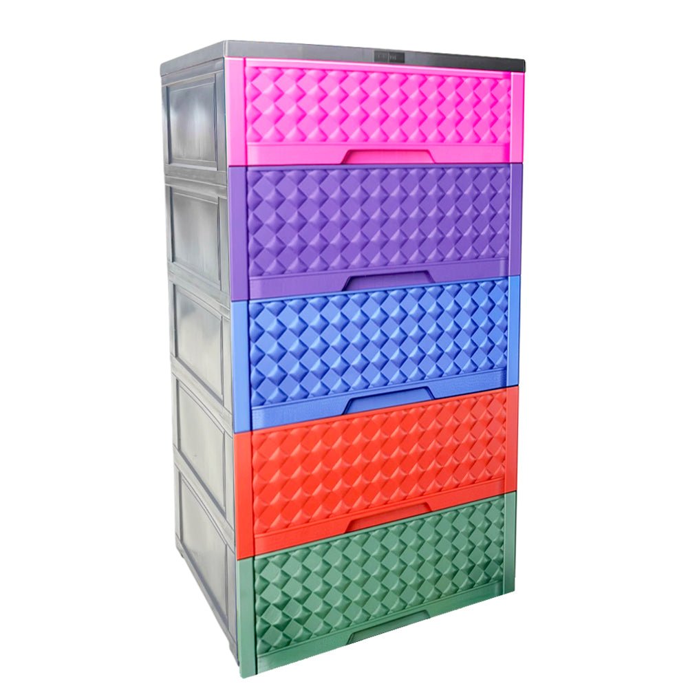 Gavetero Moderno Plastek 5 Gavetas / Plástico / Multicolor - Plastek - Titan.com.pa - 2150110404477
